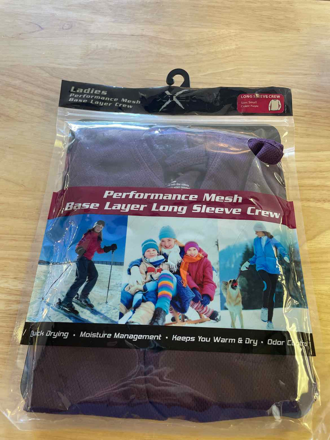 Women Size Small XTek Purple Base Layer
