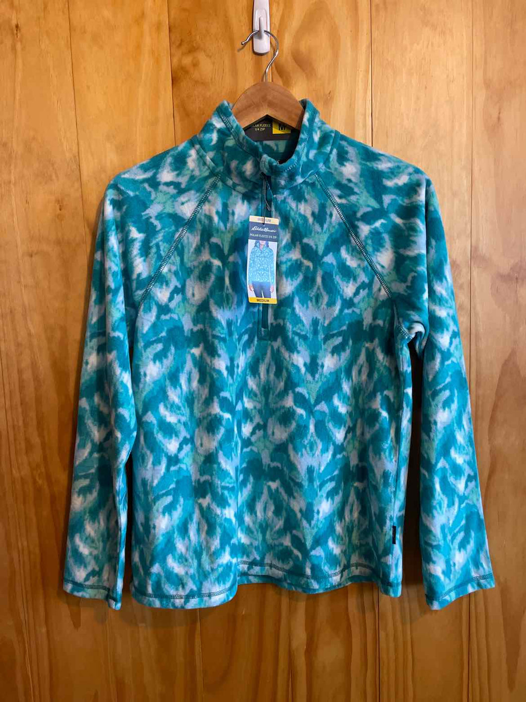 Size Medium Eddie Bauer Teal Women's Fleece Sweatshirt