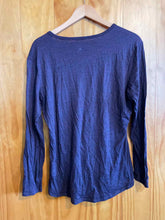 Load image into Gallery viewer, Size XL Seg'ments Dark Purple Women's Long Sleeve Shirt
