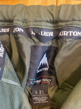 Load image into Gallery viewer, Size L Burton Green Women's Snow Pants
