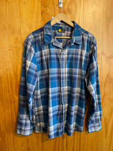 Load image into Gallery viewer, Size Large Life is Good Blue Women's Flannel
