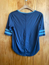 Load image into Gallery viewer, Size L FlyLow Navy Women's Short Sleeve Shirt

