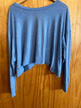 Load image into Gallery viewer, Size S fp movement Blue Women's Long Sleeve Shirt
