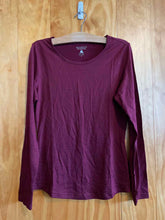 Load image into Gallery viewer, Size Small Seg'ments Maroon Women's Long Sleeve Shirt
