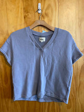 Load image into Gallery viewer, Size Large Madewell Lavender Women&#39;s Short Sleeve Shirt
