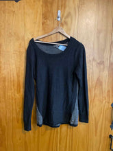 Load image into Gallery viewer, Size L Smart Wool Black Women&#39;s Long Sleeve Shirt
