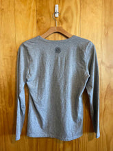 Load image into Gallery viewer, Size Medium Life is Good Grey Women's Long Sleeve Shirt
