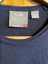 Load image into Gallery viewer, Size Medium Icebreaker Blue Women's Long Sleeve Shirt
