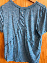Load image into Gallery viewer, Size 10 Lululemon Blue Women's Short Sleeve Shirt
