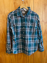 Load image into Gallery viewer, Size Large Ridgecut Toughwear Teal Women's Flannel
