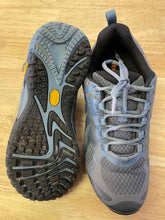 Load image into Gallery viewer, Shoe Size 7.5 Merrell Blue Hiking Shoes
