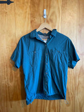Load image into Gallery viewer, Size S Eddie Bauer dark teal Women's Short Sleeve Shirt
