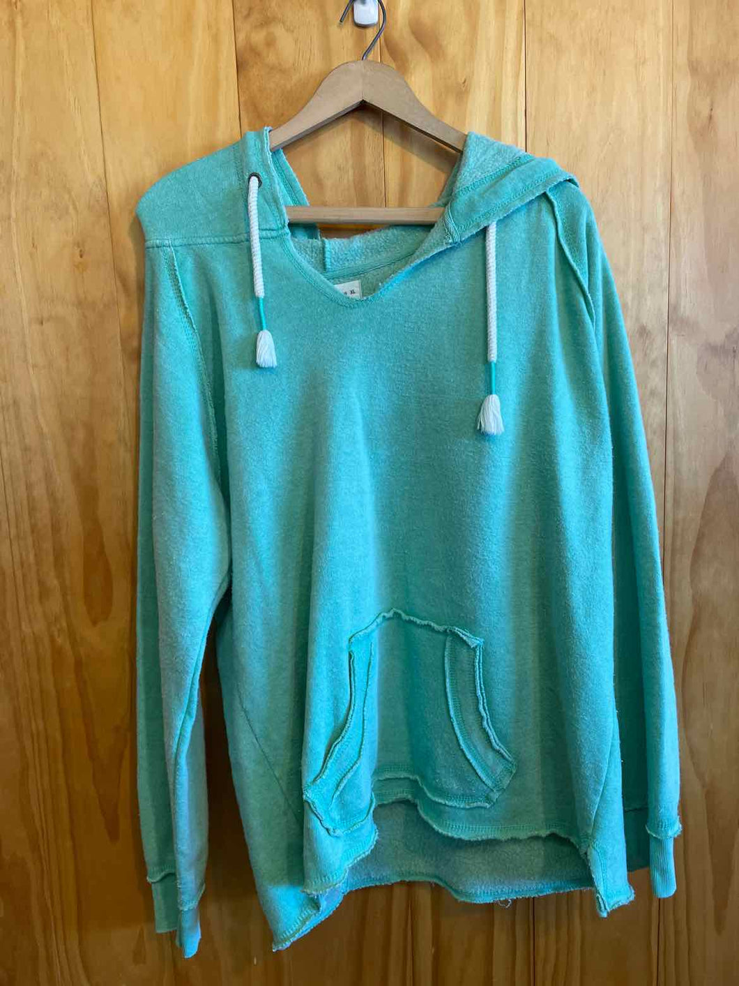 Size XL Ocean Drive Teal Women's Hoodie