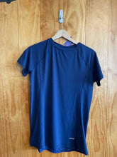 Load image into Gallery viewer, Size Large Bubblelime Navy Women&#39;s Short Sleeve Shirt

