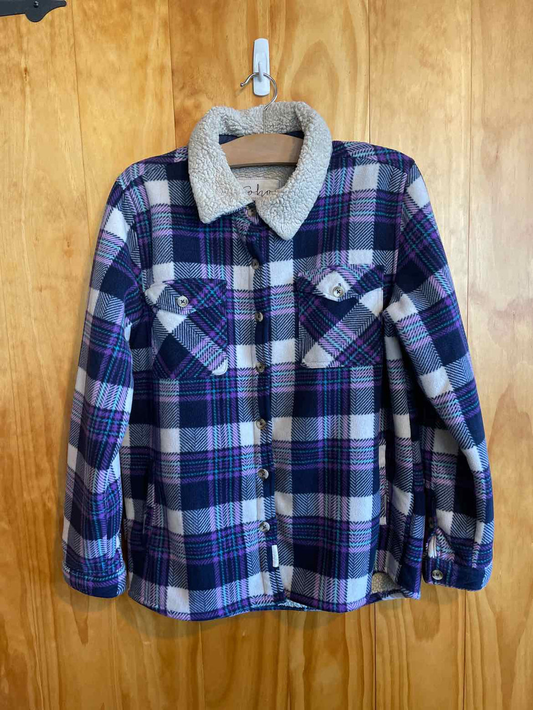 Size Medium Soho Purple Women's Flannel