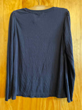 Load image into Gallery viewer, Size Medium Well Worn Navy Women's Long Sleeve Shirt
