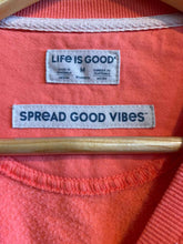 Load image into Gallery viewer, Size Medium Life is Good Peach Women's Sweater &amp; Sweatshirt
