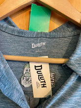 Load image into Gallery viewer, Size Large Duluth Trading Blue Women&#39;s Short Sleeve Shirt
