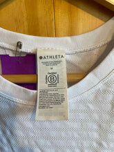 Load image into Gallery viewer, Size M Athleta White Women's Short Sleeve Shirt
